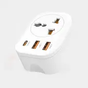 US Travel Adapter, AU to USA Travel Plug with 1 USB C Ports and 2 USB A