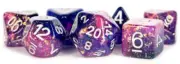 MDG Resin Eternal Polyhedral Dice Set 16mm - Purple/Blue