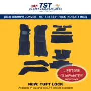 MOULDED CAR CARPET FITS (U02P) TRIUMPH CONVERT TR7 TR8 74-81 PACK (NO BATT BOX)