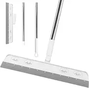 Homiliky Floor Squeegee Mop, Widen Wet Room Floor Squeegee, Quick Drying Water Broom Squeegee Floor Scrubber for Water Scraping, Dusting, Stain Removing, Window Scraping