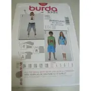 BURDA TEE-SHIRT KIDS 9548 Sewing Pattern UNCUT