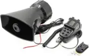 PA System for Car 100W 12V 7 Tone Sound Loud Car Siren Horn with Mic PA Speak...