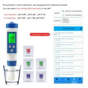 PH EC TDS Salinity TEMP 5 in 1 Meter Waterproof with Bluetooth Data Logger