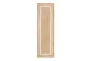 Rug Culture Large Natural & White Border Hand Braided Jute Rug