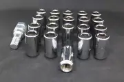 High Quality Slimline Allen Chrome Wheel Nuts 1/2" L:38 Qty:20+KEY