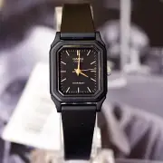 Casio LQ-142-1E Ladies Analog Watch Classic Black and Gold Resin Band New
