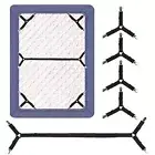 Bed Sheet Holder Straps Adjustable Sheets Stays Keepers with Clips