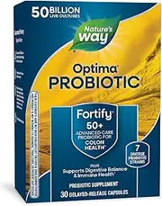 Nature's Way Primadophilus Optima Adult 50+ 50 Billion Vcap, 30 Count