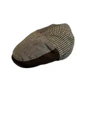 Dockers Newsboy Cabbie Hat Mens L/XL Brown Ear Flaps Wool Blend Cap NWT $40