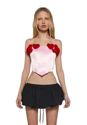 [Sugar Thrillz] Hearts Aligned Corset Top