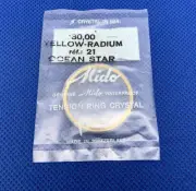 Mido 30.00 Yellow Ref 21 Ocean Star Watch Crystal With Tension Ring NOS 03-50 L
