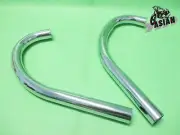 Fit HONDA CB160 CB96 CB93 L/R CHROME PLATED HEAD EXHAUST PIPE SET [as]