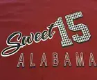 Alabama T Shirt XL Crimson Tide Sweet 15 X-Large NWOT NEW Red NCAA INV733