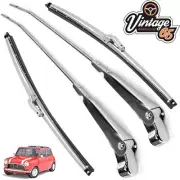 Classic Mini Pair 10" Wiper Blades wiper Arms Stainless Steel Morris Austin RHP