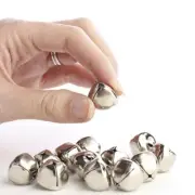Bulk Buy of 120 Silver 3/4" Metal Jingle Bells for Crafts