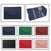 Travel Leather Passport Wallet Credit Card Cash Holder Tri-Fold Case Purse Bag