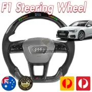 Carbon Fiber LED Shift Light Steering Wheel For AUDI A6 2019-2021 5G C8 S line