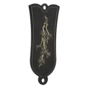 Guitar Truss Rod Cover Decorative Iron Black Plum Blossom Pattern Bell Shape ADS