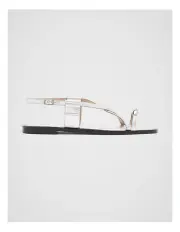 [Seed Heritage] Lucia Toe Ring Sandal in Silver