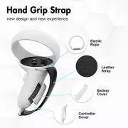 For Quest 2 VR Controller Hand Grip Strap Cover with Battery Cover Accessories