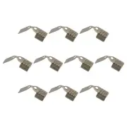 Fold Over Crimp Cord Ends, 4mm End Cap Clasps for DIY (500Pcs, Bronze Tone)