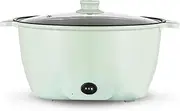 Electric Hot Pot, Household Rapid Noodles Cooker, Multifunctional Cooking Pot, Frying Pan, Mini Steamer, Non-Stick Casserole (3.5L)