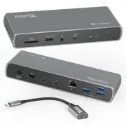 Plugable Technologies TBT4-UDX1 Plugable Thunderbolt 4 Dock With 100w Charging