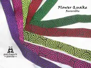 Jacquard Ribbon 1" (25mm) 100% Poly Flower Quake reversible COLORS 18 meter ROLL