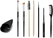 8 PCS SMALL TINTING APPLICATION SET MIXING DISH BOWL FOR EYELASH EYEBROW TINT DYE MIX BRUSH STICK BOWL