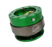 NRG SRK-200GN Steering Wheel Quick Release Gen 2.0 [Green/Titanium]