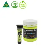 Metallic Pearlescent Fabric Paint Non-Toxic Formula for Easy Application - Yellow