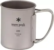 Snow Peak Titanium Mug Cup 220ml Made in Japan
