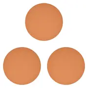 3x Annabel Trends Recycled Leather Table Placemat Dining Mat 30cm Round TRRCTA