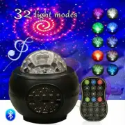 Galaxy Starry Night Lamp LED Star Projector Night Light Ocean Wave Projector KC