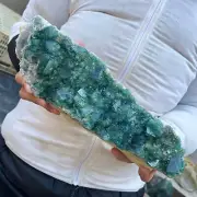 6.5lb NATURAL Green Cube FLUORITE Crystal Specimen Quartz Cluster Mineral HEALIN