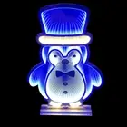 Infinity LED Mirror Light Standing Penguin 78cm Light Up Display 3D Indoor/Outdo