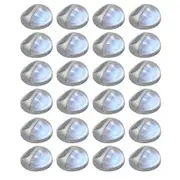 Outdoor Solar Wall Lamps LED 24 pcs Round Silver