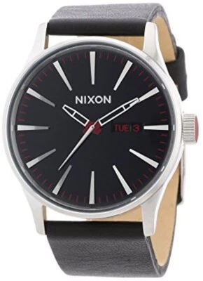 Nixon A105-000 The Sentry Quartz Men's Watch Black Dial 42mm Analog From Japan