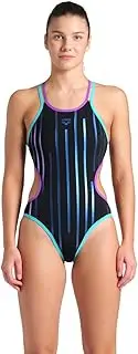 [arena] Women's One Metallic Paint Swimsuit Double Cross Back Ladies Bathing Suit