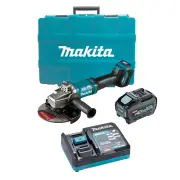 Makita GA037GT101 - 40V Max Brushless 180mm (7") Angle Grinder Kit (1 x 5.0Ah)