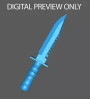 Commando Knife 1:12 Scale Weapons for 6 Inch Action Figures