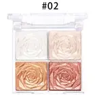 Women Girls Shadow Powder Highlighting Blush And Highlighter Palette Shimmer