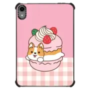iPad mini (6th gen) iPad Impact Case Cute Corgi in the Strawberry Macaron with Cream - Kawaii Puppy Dog with Sweet Dessert Food & Fruit