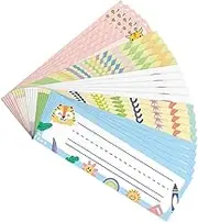 TEHAUX 25pcs Name Stickers for Desk Classroom Decor School Name Tags Waterproof DIY Nameplates Adorable Decorative Labels