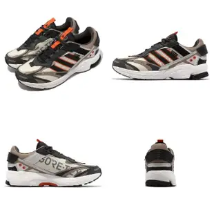 【adidas 愛迪達】慢跑鞋 Spiritain 2000 GTX 男鞋 黑棕 防水 緩震 路跑 愛迪達(H06391)