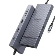 UGREEN CM866 10 in 1 Type-C Docking Station USB Hubs with PD 100W 4K60Hz HD USB-A 3.2 USB-C 3.2 / 10Gbps USB-A3.0 / 5Gbp