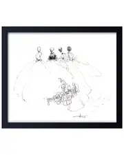 Ready2HangArt Study Of Dress No 2 Framed Print Wall Art