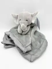 Carter's Grey Elephant Plush Security Blanket Lovey NEW WITH TAGS