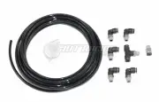 PUSH LOCK Black Vacuum Fitting Kit for Mitsubishi Evo 7 8 9 X Turbo Wastegate