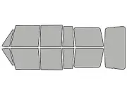 Rtint for Mitsubishi Montero 1989-1991 Precut Window Tint Kit (20% Film VLT) (for: Mitsubishi)
